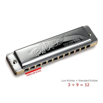 

11601c solid pro 12 steel C harmonica, Seydel Sohne