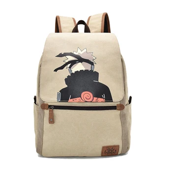 

Dragon Ball Goku Naruto One Piece Luffy Cartoon Canvas Backpack Casual Shoulder Bags Japanese Anime Schoolbags Women Men Bag