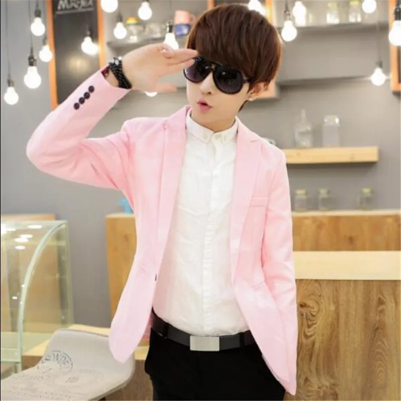 2019 New Men Blazer Casual Slim Fit Office Suit Jacket Fashion Brand Coat Formal Terno Masculina Blazer Male Business Blazers