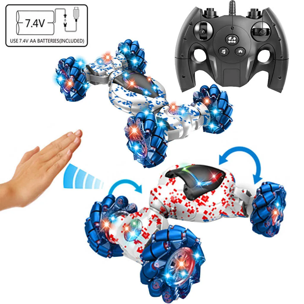 Трюк Радиоуправляемый автомобиль 2,4 г, игрушка для вождения автомобиля, игрушка для дистанционно деформированных автомобилей, игрушки для детей, подарок