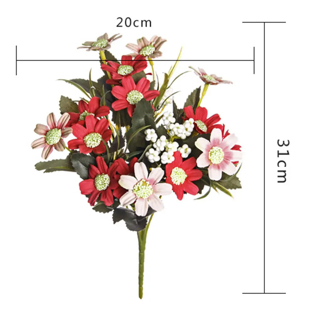 

16 Heads Blossom Cosmos Artificial Flower European Style Bouquet Spring Wedding Fake Flower Home Party Decoration Craft Flower