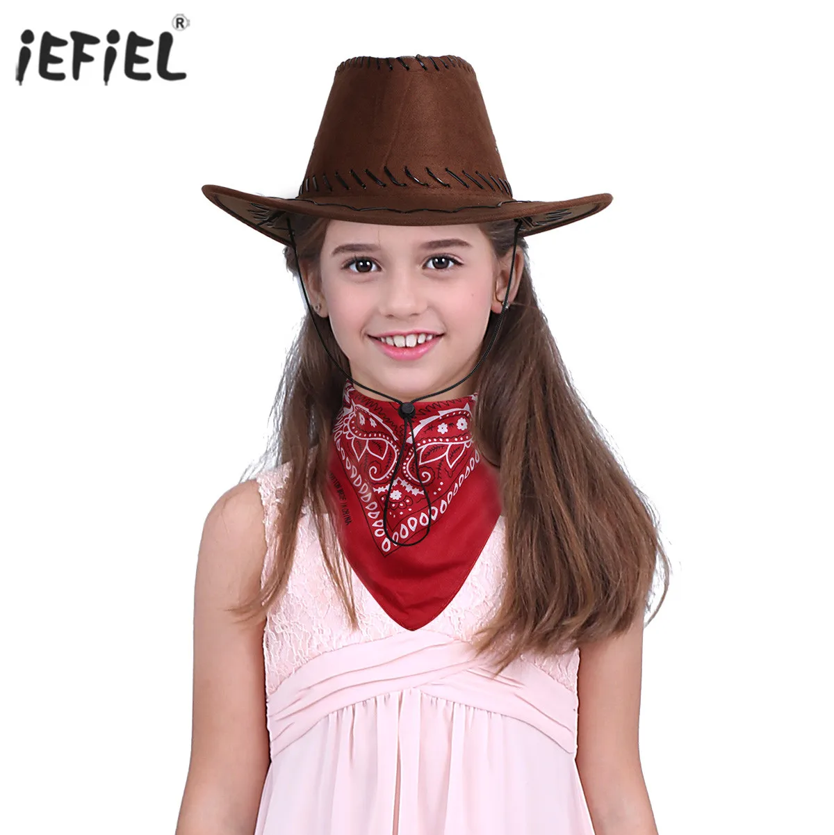 Cowboy Cowgirl Hat Set for Halloween 