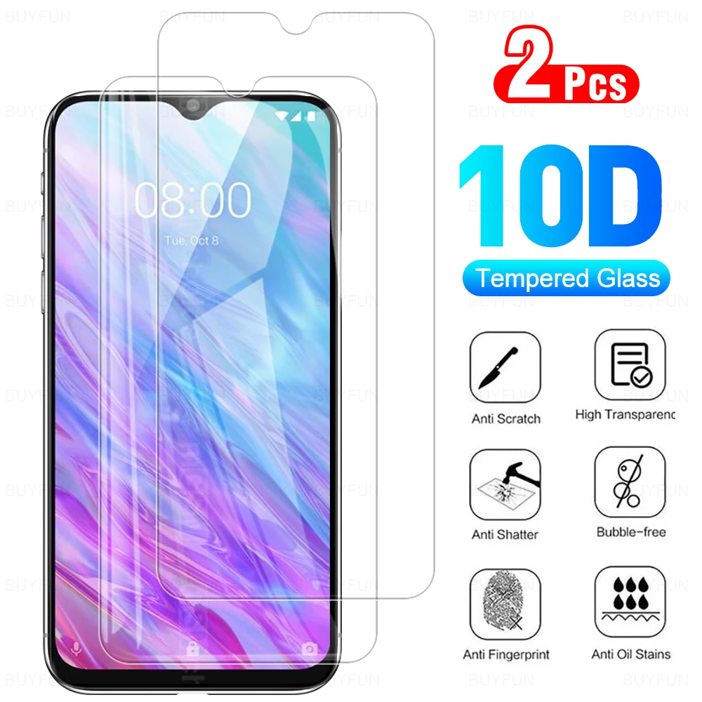 2 шт. 10D закаленное стекло для Blade 20 smart A3 A5 A7 2020 HD защита экрана от царапин защитная