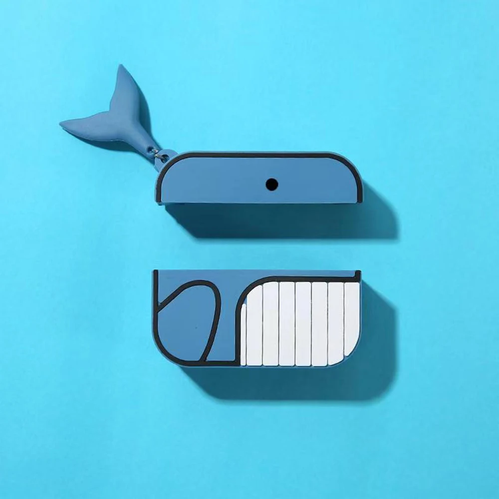 Милый чехол с рисунком рыбы для Airpods Pro Shark, силиконовый чехол для наушников для Apple Airpods Pro, мягкий чехол для Airpods 3, чехол для гарнитуры