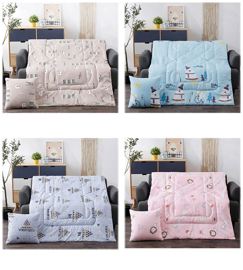 cushion covers 2 In 1 Cushion Blanket Car Sofa Lumbar Throw Pillow Blanket Quilt Foldable Pillows Cushions Patchwork Quilt Blanket cusionpatio chair cushions