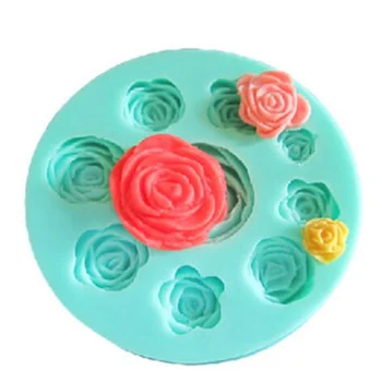 

Wholesale 3D Rose-Shaped Silicone Cake Mold Non-Toxic Decoration Bakeware Pastry Mould DIY Fondant Cake Tool