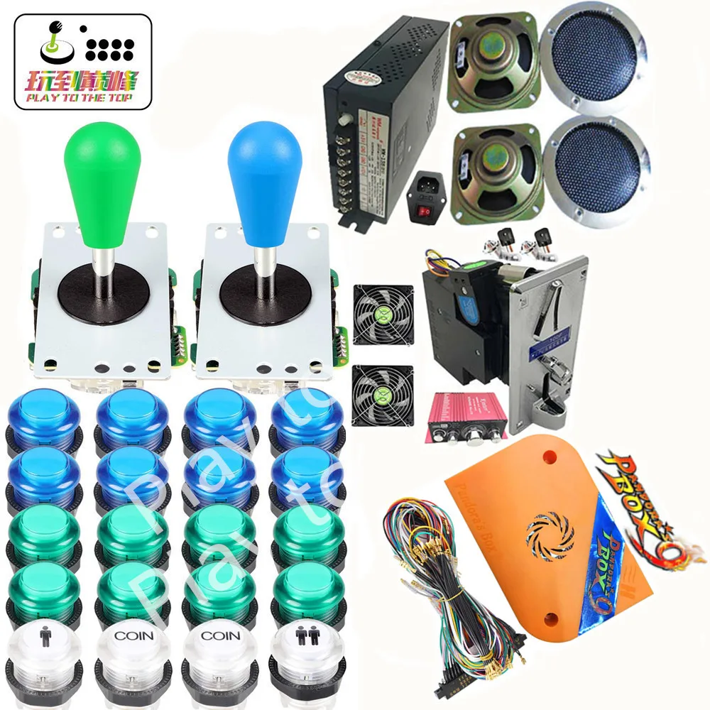 Pandora Box 9 1500 игр DIY аркадные пряди наборы запчасти с блоком питания жгут джойстик