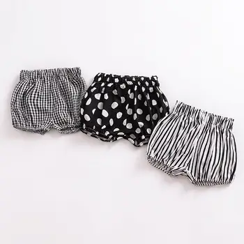 

DishyKooker Baby Summer Bloomers Shorts Plaid Stripe Trousers PP Pants for 0 - 3 Years Toddler Boy Girl