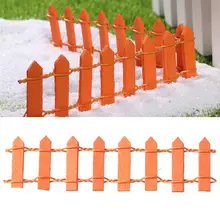 1PC DIY Micro Landscape Wooden Fence Bendable Mini House Fairy Garden Micro Plant Pot Decor Bonsai Terrarium Ornament(China)
