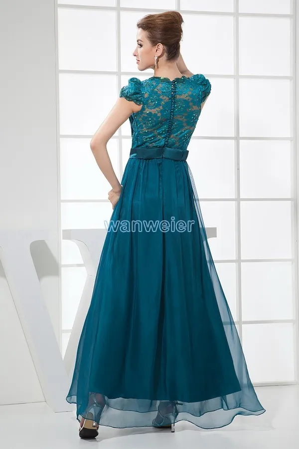 free shipping hot seller new design cap sleeve custom color/size plus size beading Mother of the Bride Dresses