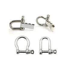 100 шт цинковый сплав u-образная и o-образная Скоба Открытый Кемпинг Туризм веревка для выживания браслеты Пряжка подковы вспомогательный карабин