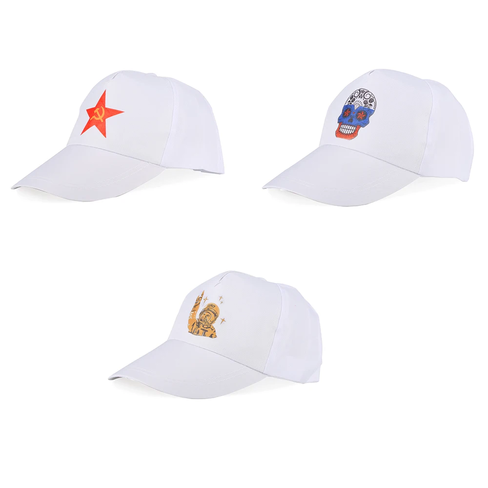 Белая Повседневная Бейсболка с принтом хлопок полиэстер спортивная Snapback для