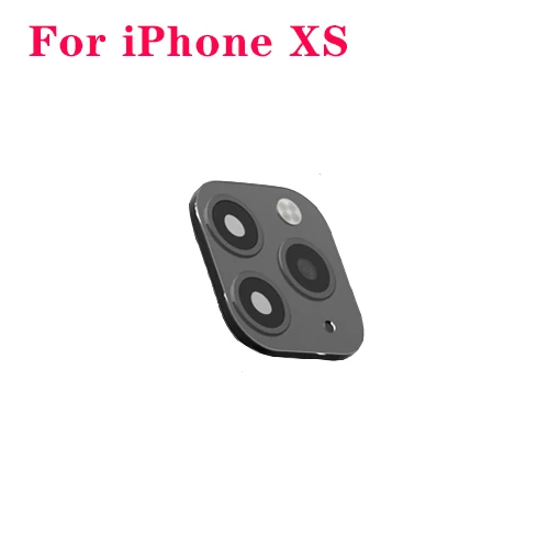 B For iPhone XS Orsda металлический объектив для камеры, сменный за секунды для iPhone 11 Pro, кольцо для объектива, накладка на камеру iphone x,наклейка для iPhone X XS MAX, задний объектив para celular - Цвет: B For iPhone XS