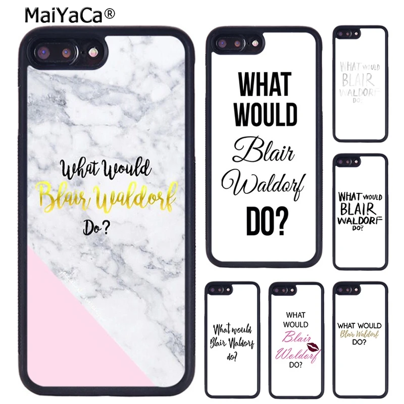 MaiYaCa Сплетница что бы Блэр Вальдорф сделал чехол для телефона iPhone X XR XS 11 12 Pro MAX 5 6 6S