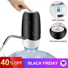 Портативный Мини кнопочный беспроводной Электрический диспенсер водяной насос с usb-кабелем/304 трубка из нержавеющей стали 4.5L-18.9L Barrelled