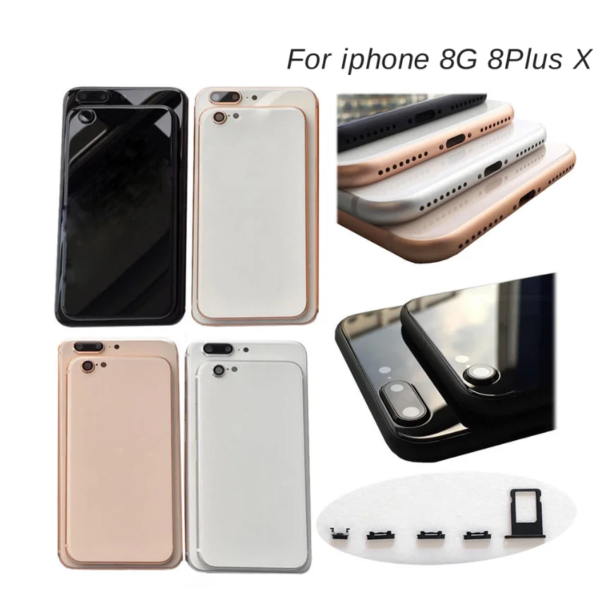 Высокое качество для iphone 8 8G Plus задняя крышка корпуса аккумуляторная стеклянная