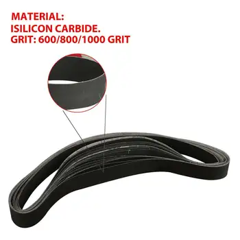 

15pcs 1''x30'' Sanding Sander Belts 600 800 1000 Grit Polishing Silicon Carbide