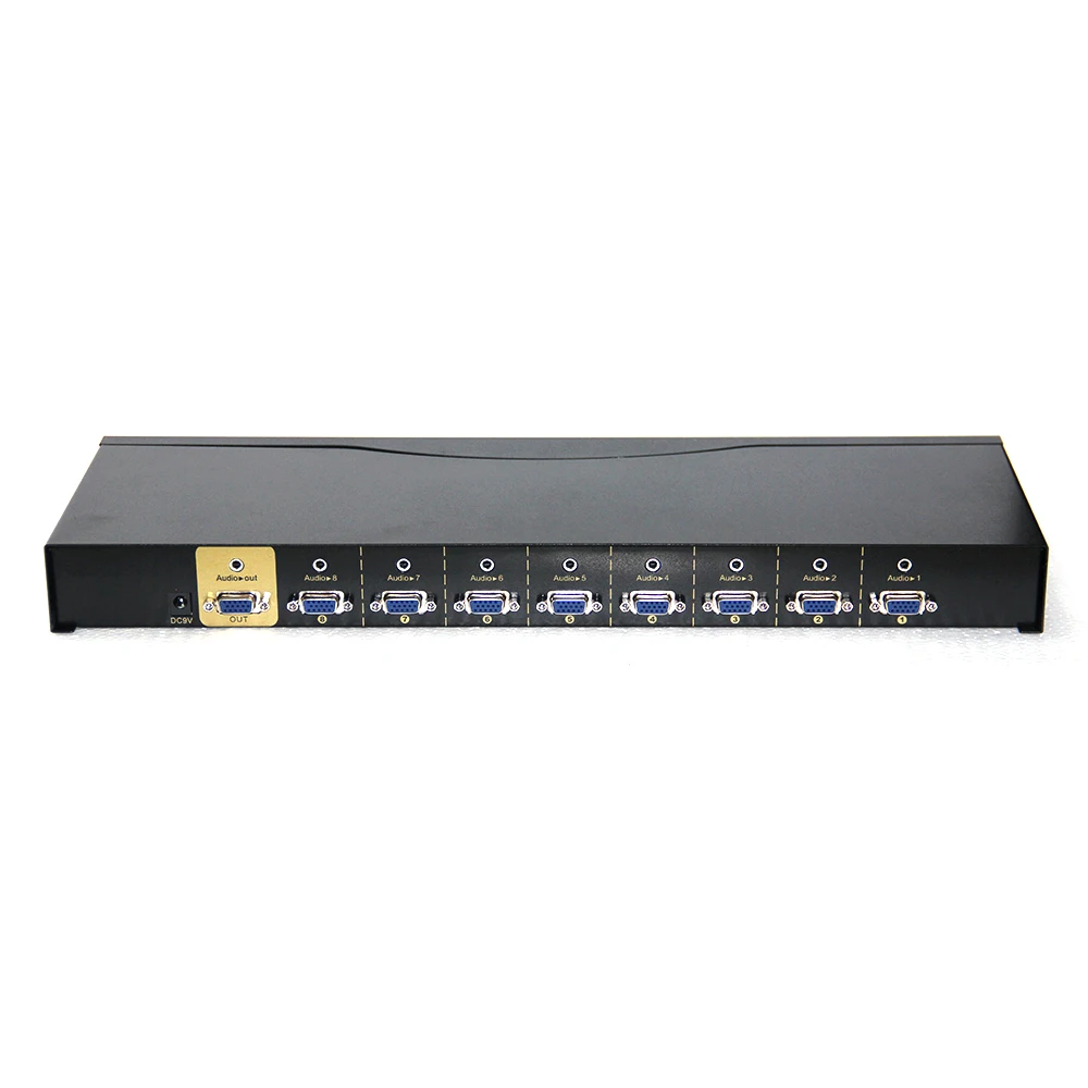 Charmvision VA801R 8 портов VGA аудио мульти компьютерный коммутатор 3 5 мм Одновременное