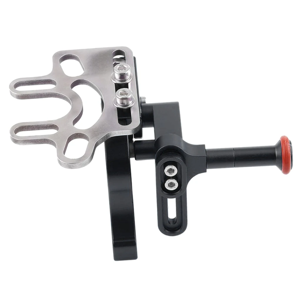 1Piece Diving Tray Shutter Trigger Extension Lever Extend Mount Adapter Bracket for GoPro Sony Camera Black