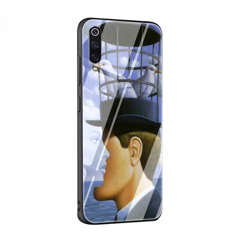 EWAU Rene Magritte закаленное Стекло чехол для телефона для Xiaomi 5X6X8 Lite 9 A1 A2 F1 Remdi 4X 6A Примечание 5 6 7 pro - Цвет: G3