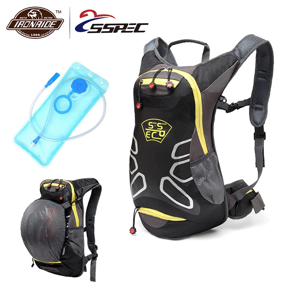 SSPEC 17L мотоциклетная сумка, водонепроницаемый мотоциклетный рюкзак, сумка для шлема с сумкой для воды, рюкзак для альпинизма, кемпинга, Путешествий, Походов