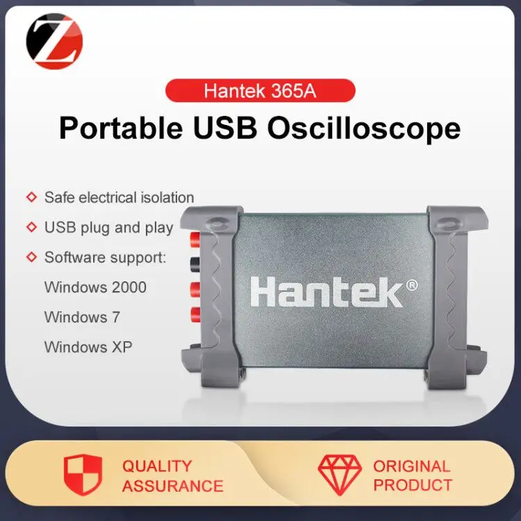 Hantek portbable oscilloscope Voltmeter Ammeter Temperature Tester 365A