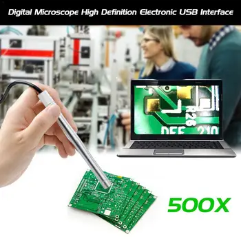 

Smartphone Microscope 500X Zoom with Adjustable Brightness Cell Phone Magnifier #35