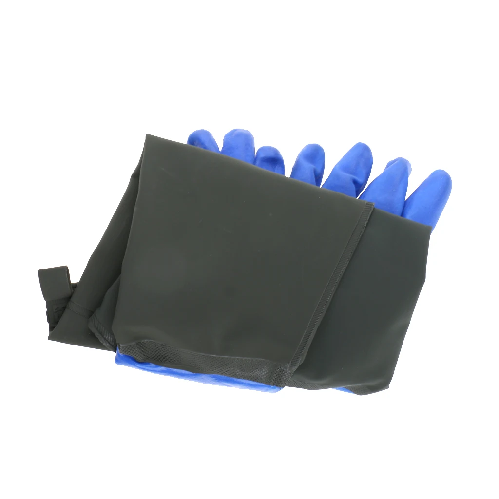 1 Pair PVC Thickened Waterproof Fishing Glove Catch Fish Gloves With Velvet