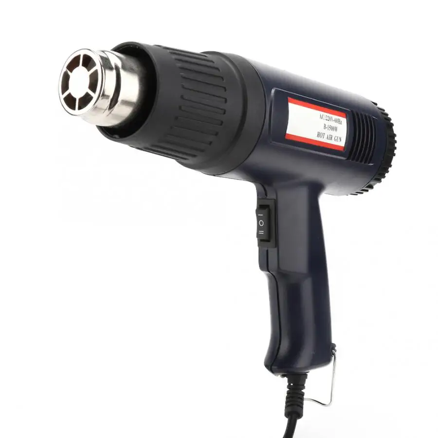 Adjustable Temperature and Flow Rate Hot Air Gun Dual Temperature Heating Gun EU Plug 220V Durable