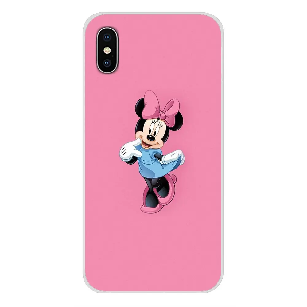 Для Apple iPhone X XR XS 11Pro MAX 4S 5S 5C SE 6S 7 8 Plus ipod touch 5 6 Милые Мультяшные Минни Маус аксессуары чехол для телефона - Цвет: images 11
