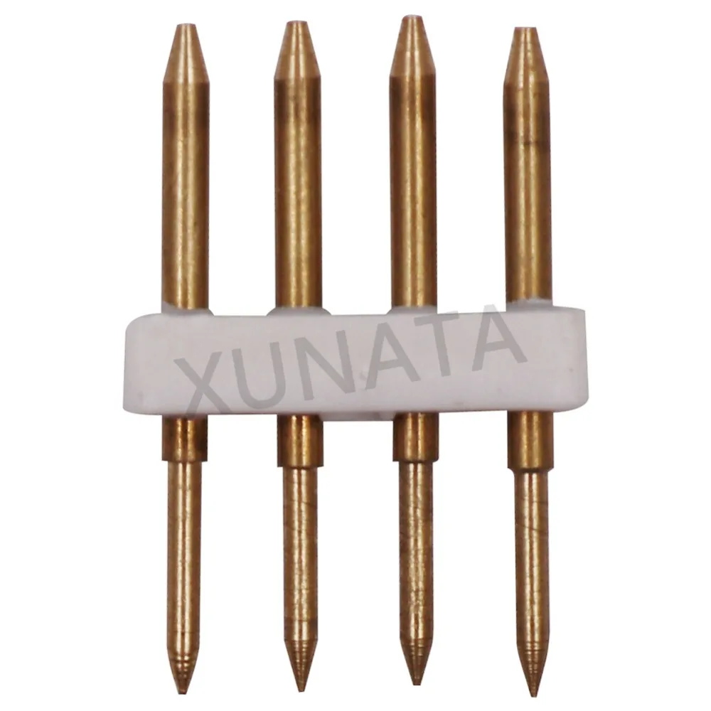 LED Strip Connector 5pcs 2pin 4pin 8mm/12mm/10mm Connector Recommend Accessory Copper Pins for 110V 220V Single Color RGB LED Strip Freeshipping