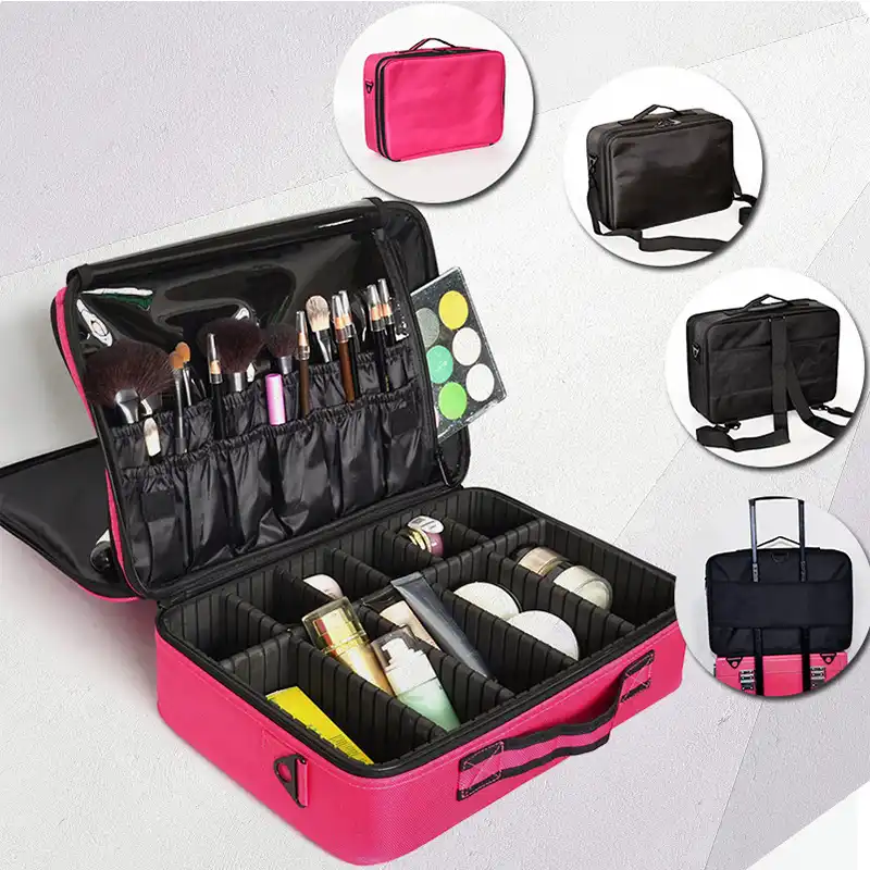 best makeup organizer travel bag