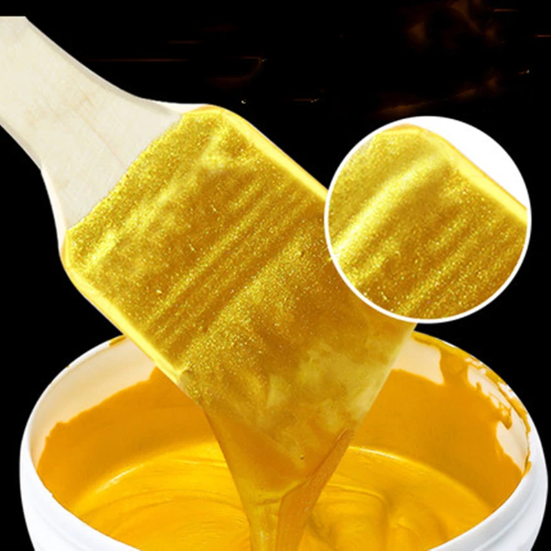 Золотая краска для дерева всех поверхностей окрашивание металлических статуй