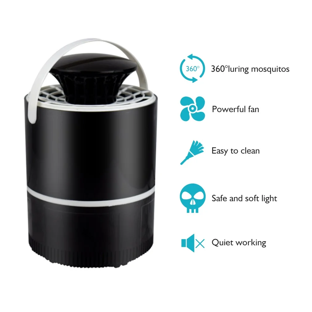 

Electronics Nano Mosquito Killer Trap Moth Fly Wasp LED Night Light Lamp Bug Insect Lights Killing Pest Zapper Repeller