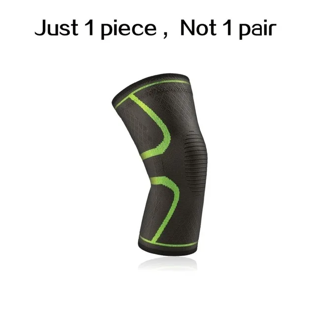 Gree 1PCS New Knee Brace Knee Compression Sleeve Support for Fitness Running Jogging Sports Kneepad Protective Gear Pain Relief - Цвет: Gree