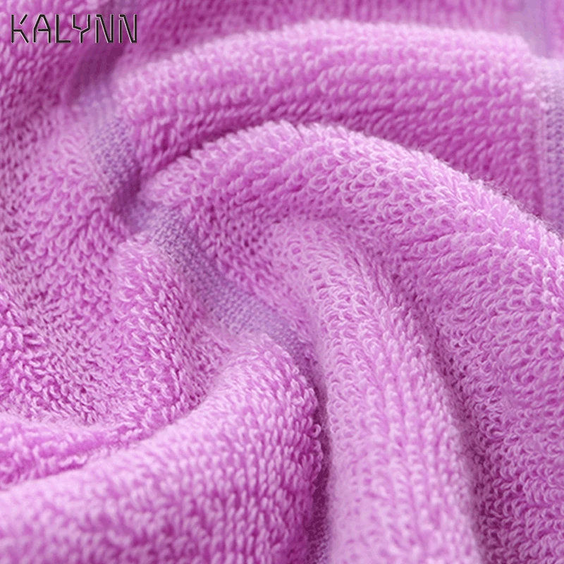 74X34CM Cotton Towel Quick-dry Embroidery Pattern SOFT Dry Towels Kitchen Clean Absorbent Towels Solid Color Exercise Face Towel