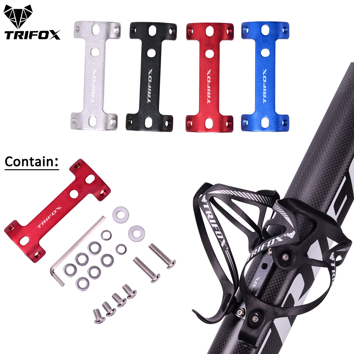 Support De Bidon Universel Avec Sangle – Adaptateur De Cage à Eau Pour Vélo – Fixation Facile