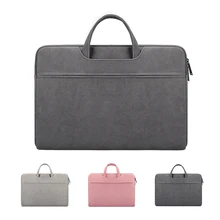Сумка для ноутбука из искусственной кожи 13,3 14 15,6 дюймов, водонепроницаемая сумка для ноутбука, чехол для Macbook Air Pro 13 15, сумка для компьютера, портфель, сумка