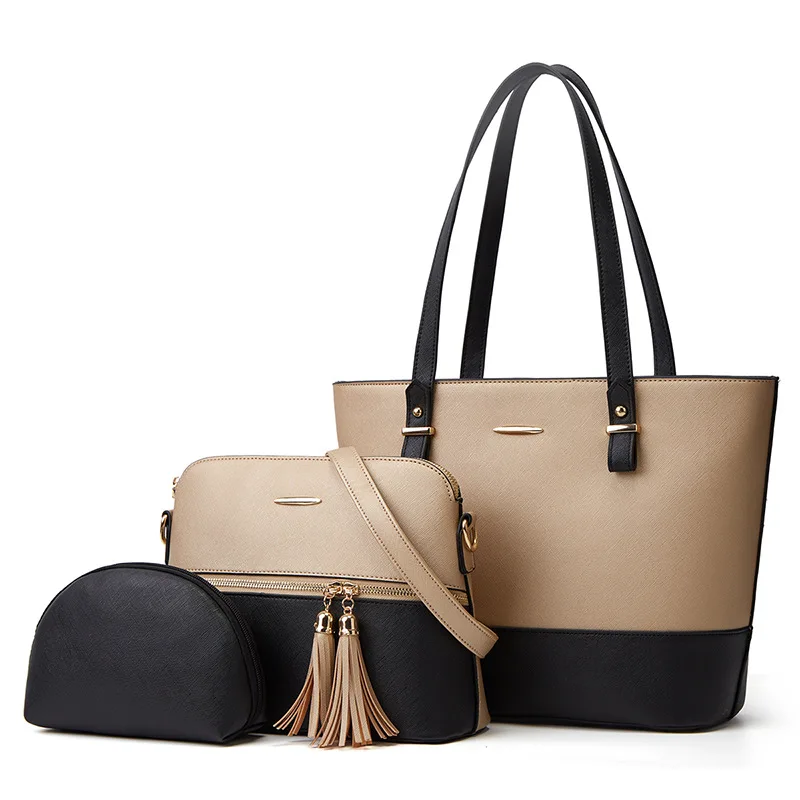 Handbags for Women Tote Bag Shoulder Bag Top Handle Satchel Purse Set 3pcs 