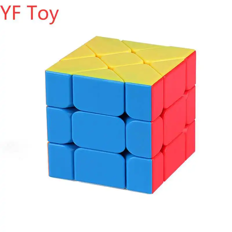 Moyu MofangJiaoshi 3x3x3 speed Fisher волшебные кубики многоцветные без наклеек ультра-гладкая 3D