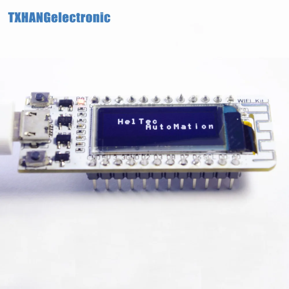Плата ESP8266 для разработки Интернета Wi Fi модуль NodeMcu Arduino 0 91 дюйма OLED CP2014 32 Мб