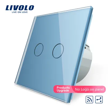

Livolo , Touch Remote Switch, 2 Gangs 2 Way, AC 220~250V + LED Indicator, VL-C702SR-19,Mini Remote Not Included
