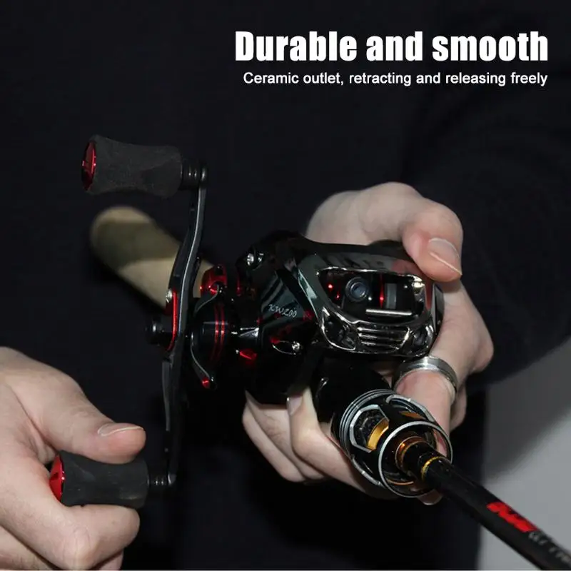 KW200 катушка baitcasing левая/правая рука двойная тормозная система 18+ 1BB 6,3: 1 Катушка