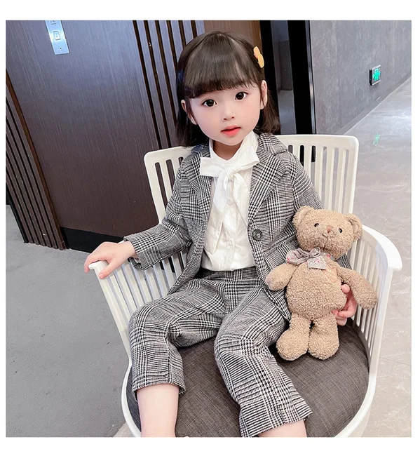 Kids Designer Clothes Girls Baby Girl Designer Clothes INS European And  American Girls Suit Striped Plaid Suit Three Piece Suit From Zhenpai6,  $17.09