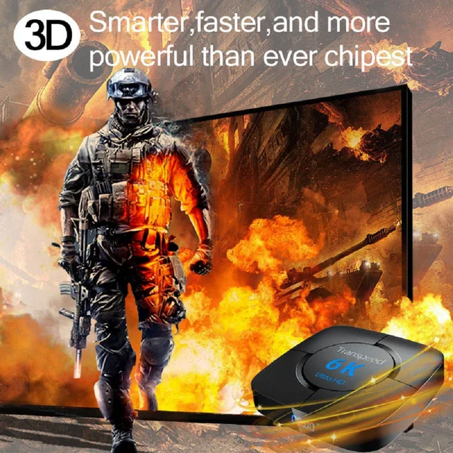 Transpeed-TV Box con Bluetooth, asistente de voz de Google, 6K, 3D, Wifi, 10,0G y 2,4G, 4GB de RAM, 64G, Play Store, caja de BoxTop muy rápida, Android 5,8 Transpeed-TV Box con Bluetooth, asistente de voz de Google, 6K, 3D, Wifi, 10,0G y 2,4G, 4GB de RAM, 64G, Play Store, caja de BoxTop muy rápida, Android 5,8