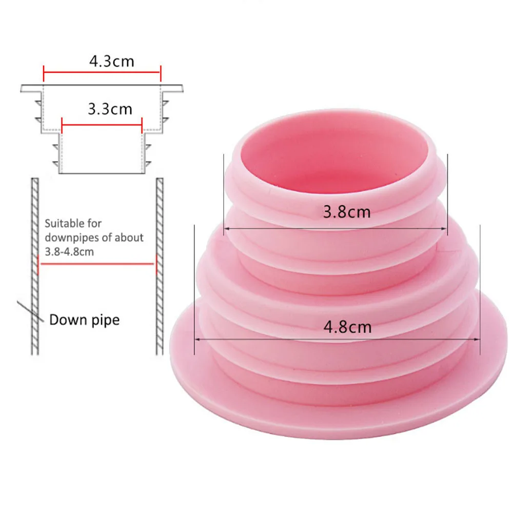 2Pcs Badezimmer Kanalisation Pipeline Deodorant Silikon Ring Washer Tank Kanalisation Pool Boden Kunststoff dicht Ablauf Ring Abdichtung dichtung