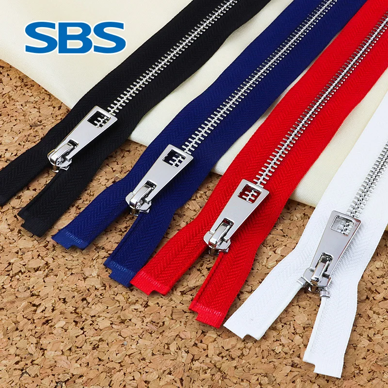 

SBS authentic zipper No.5 square tooth open metal zipper accessories case bag jacket long zipper 5 pieces
