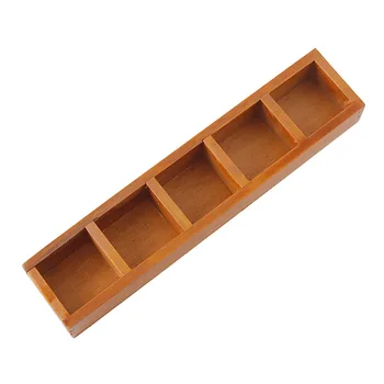 

Vintage Wood Succulents Pot Multi-Grid Flower Pot Wooden Plant Pot Storage Box Desktop Jwelry Storage Box