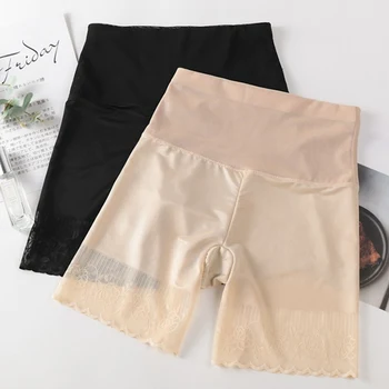 

Women Lingerie Hollow Out High Waist Body Safety Pants Anti-lighte Bottoming Underwear Plus Size