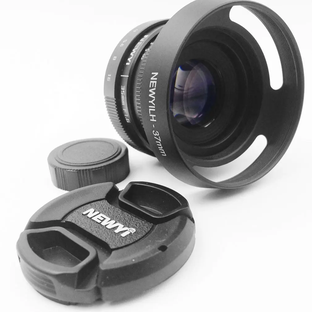 Алюминиевый сплав 35 мм f/1,6 CCTV мини-объектив для Nikon1 V1/J1/V2/J2/J3/V3/S1/S2/AW1/JMount адаптер капота камеры